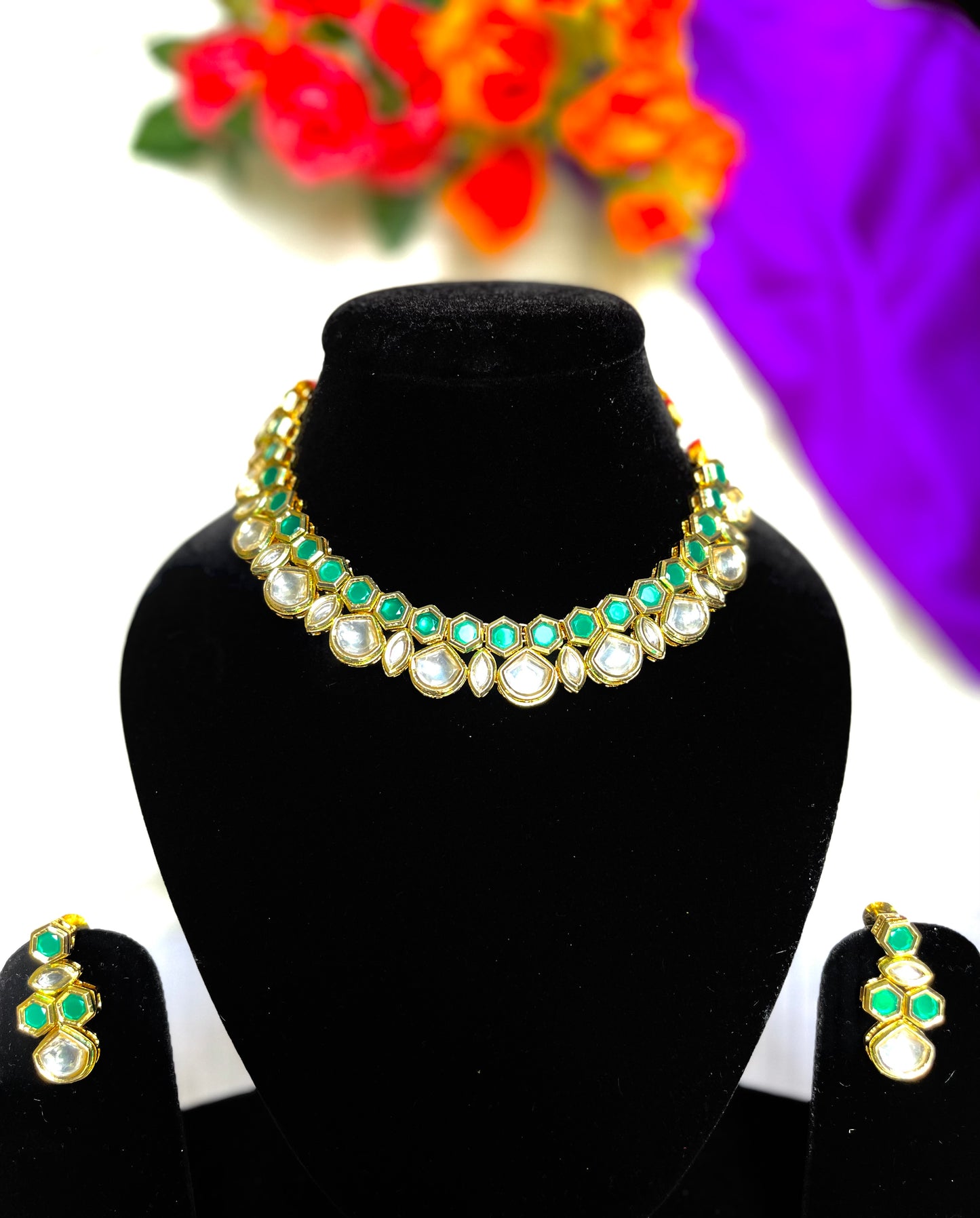 EMERALD MYRA NECKLACE SET