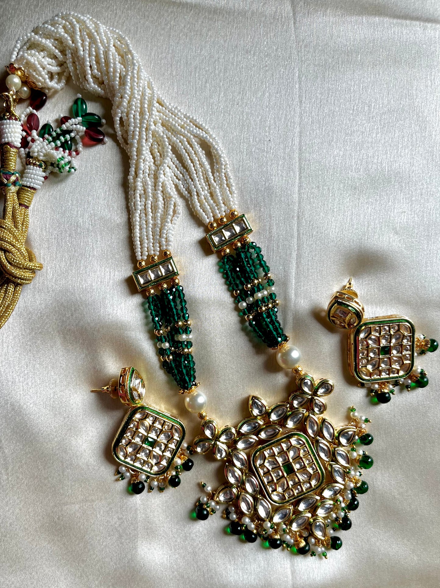 EMERALD RAMA NECKLACE SET