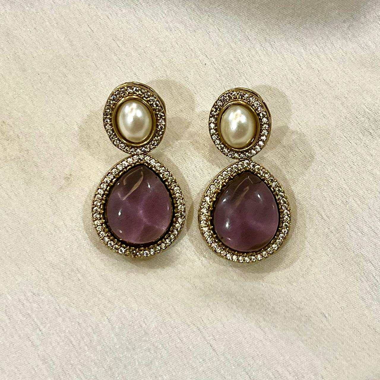 PURPLE SUNSHINE HASLI NECKLACE SET