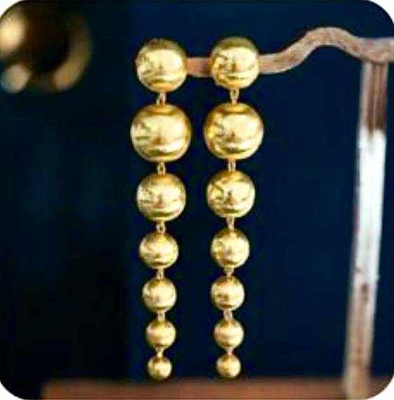 GOLD ROUND DANGLERS