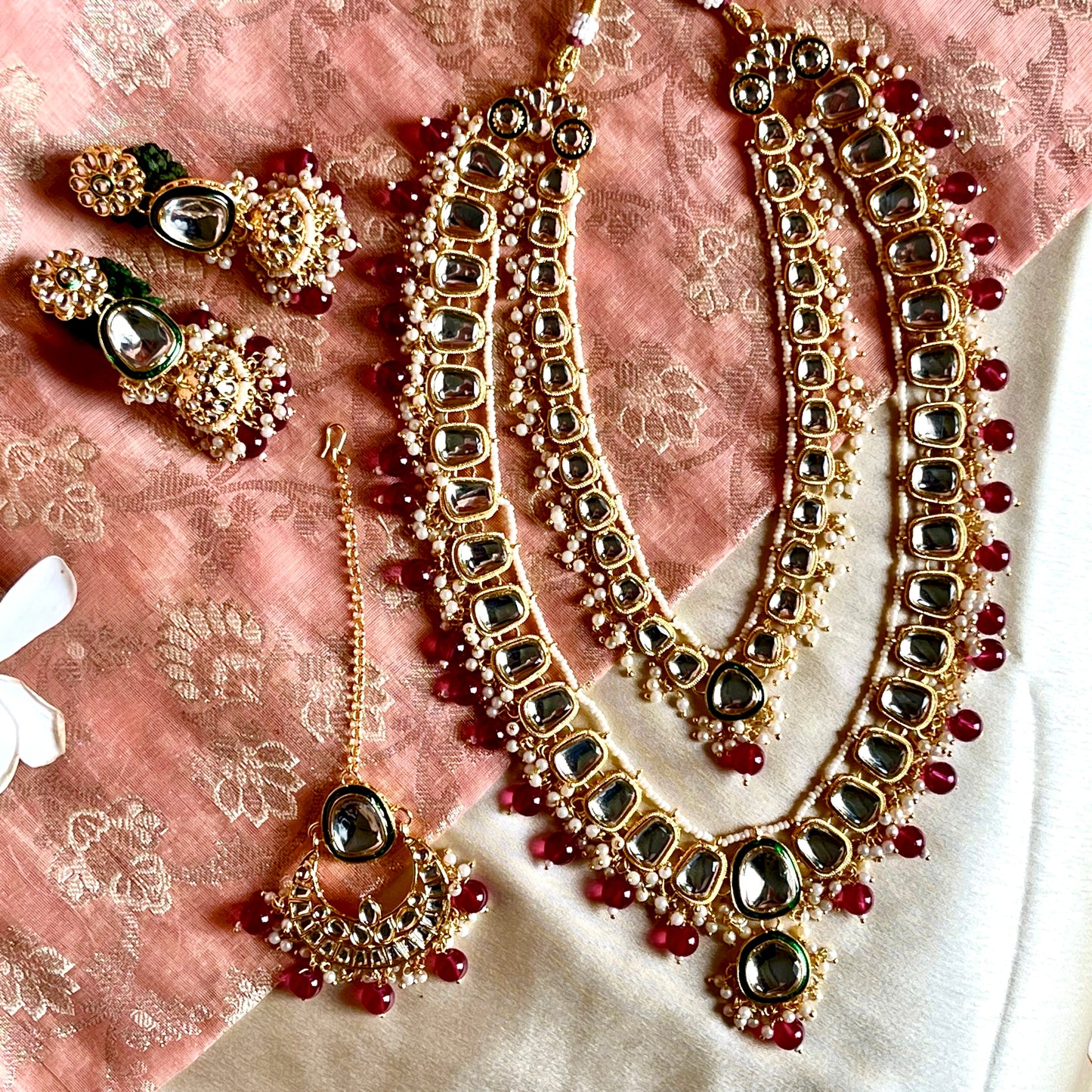 RUBY SHYAMLI NECKLACE SET