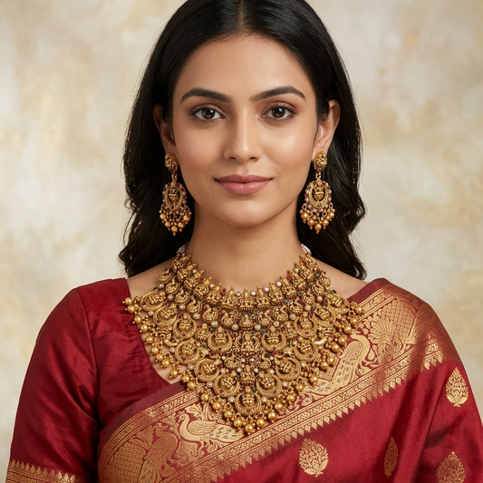 GOLDEN SUKANYA NECKLACE SET