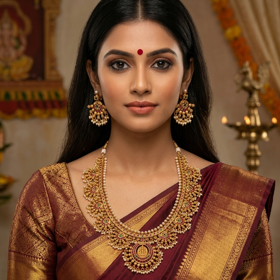GOLDEN VAANI NECKLACE SET