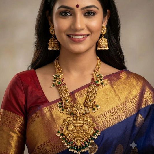 GOLDEN RAJESHWARI NECKLACE SET