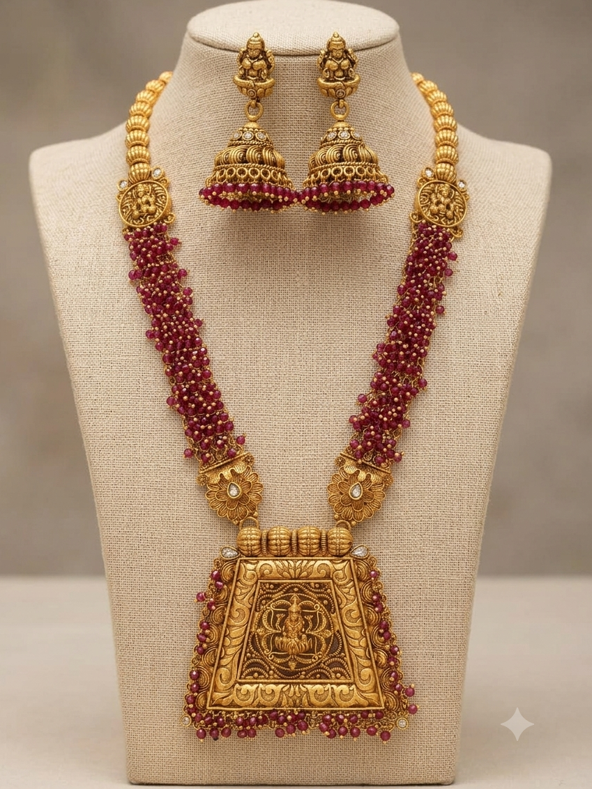 GOLDEN RAGINI NECKLACE SET