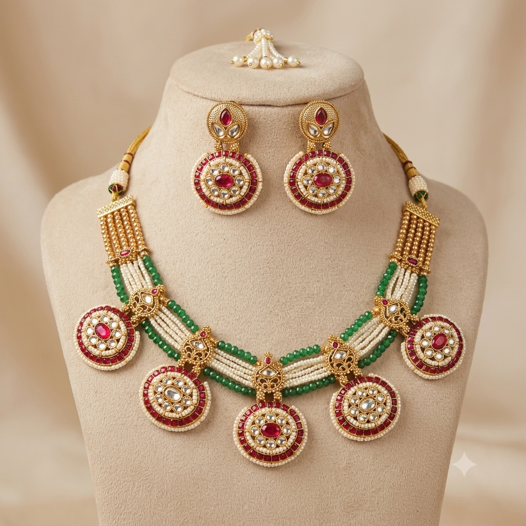 RUBY NAYANTARA NECKLACE SET