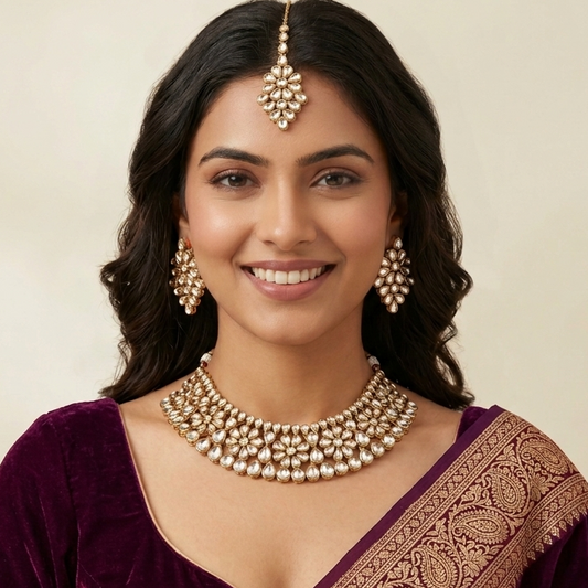 GOLDEN SHEEN NECKLACE SET