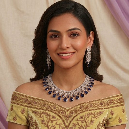 BLUE SHAKIRA NECKLACE SET