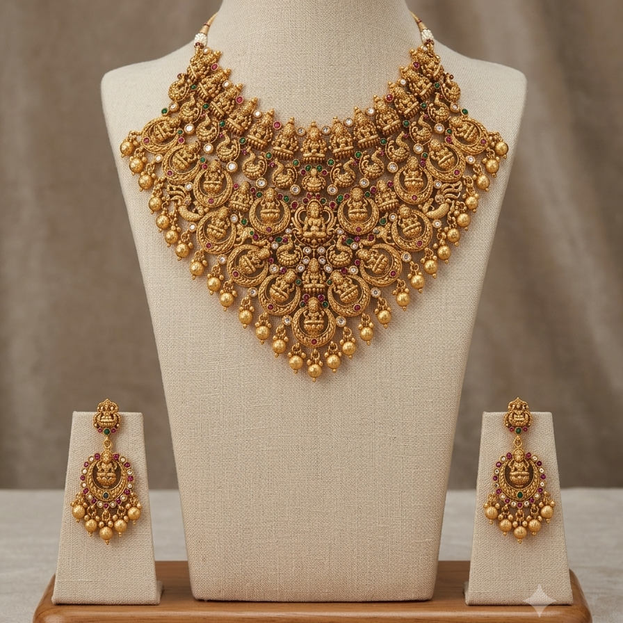GOLDEN SUKANYA NECKLACE SET