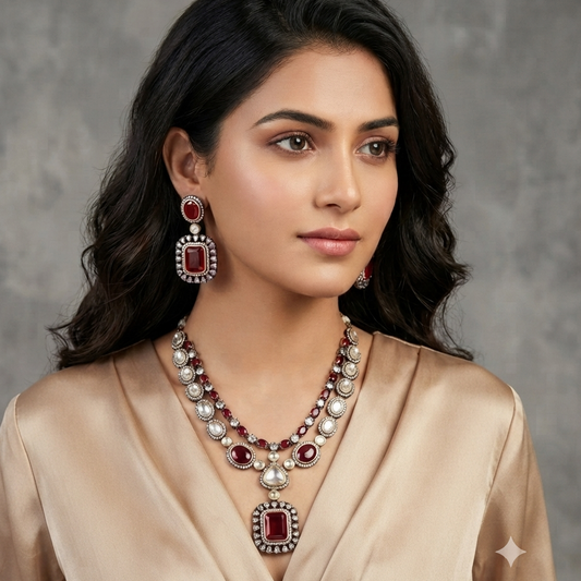 RUBY ZENA NECKLACE SET