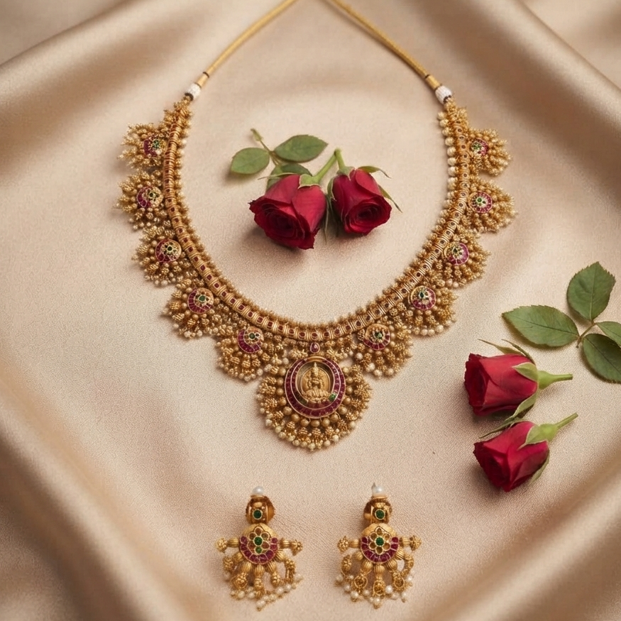 GOLDEN VAANI NECKLACE SET