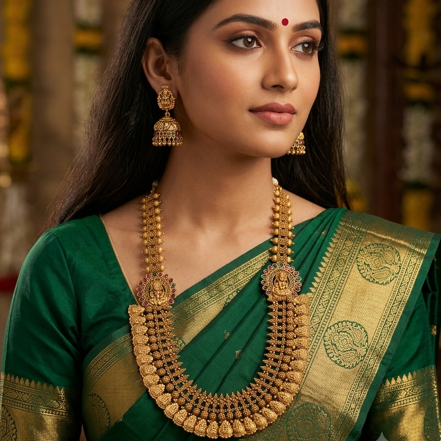 GOLDEN TRITYA NECKLACE SET