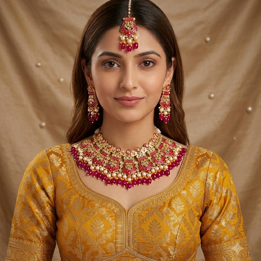 RANI SUNHERI NECKLACE SET