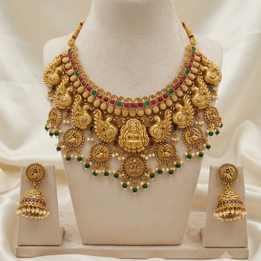 GOLDEN KALYANI NECKLACE SET