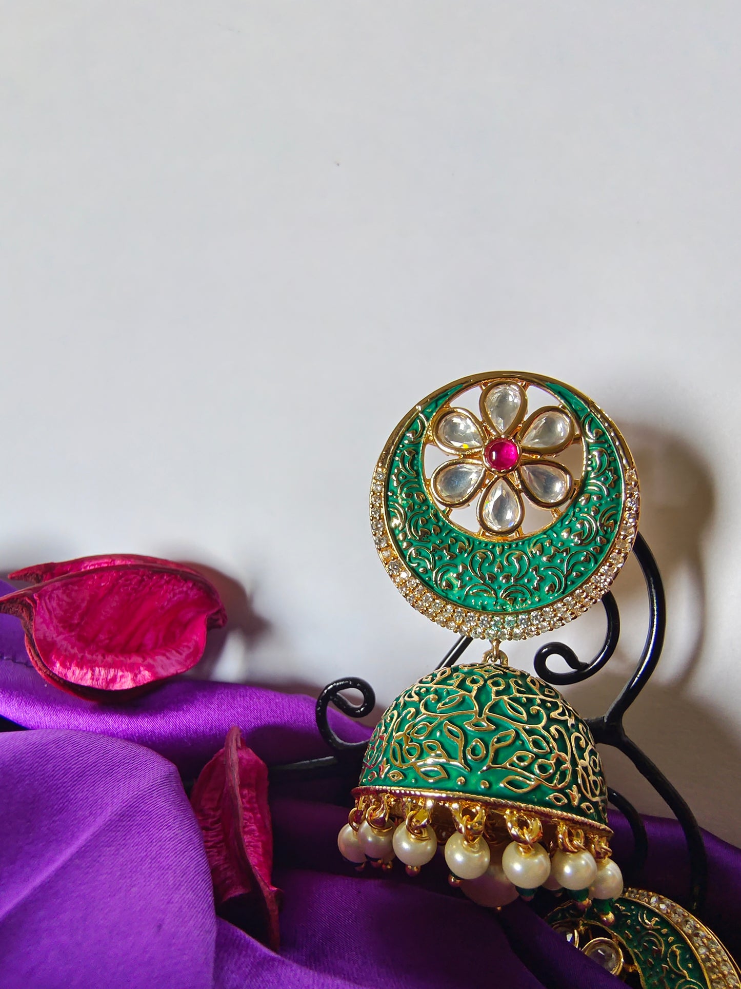 EMERALD CHANDBALI JHUMKIS