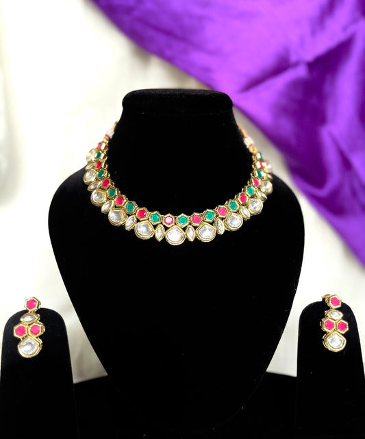 GREENPINK MYRA NECKLACE SET