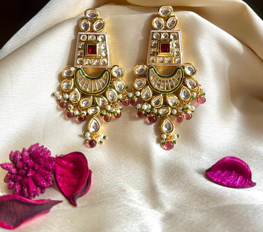 RUBY AMAIRA CHANDBALI EARRINGS