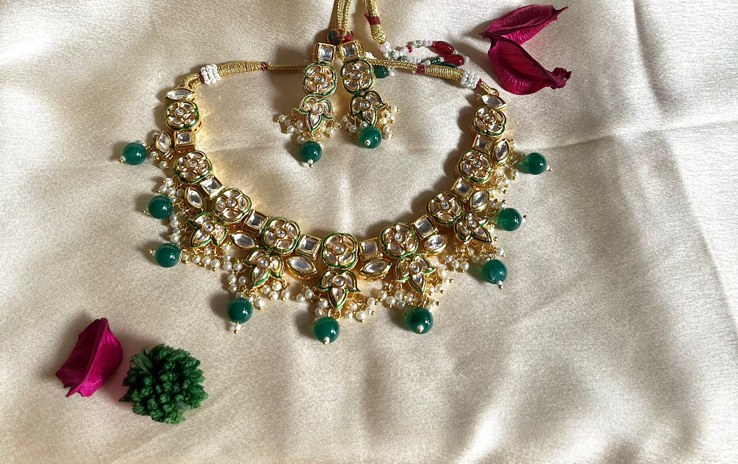 EMERALD MAYA NECKLACE SET