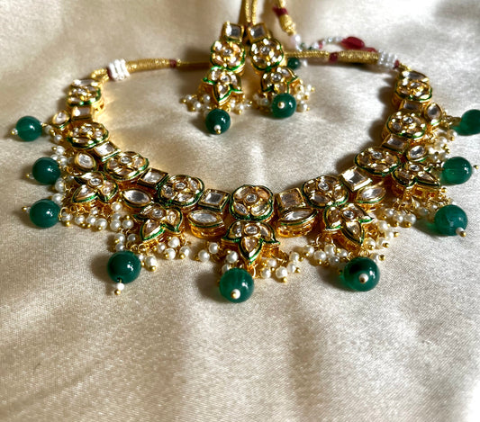 EMERALD MAYA NECKLACE SET