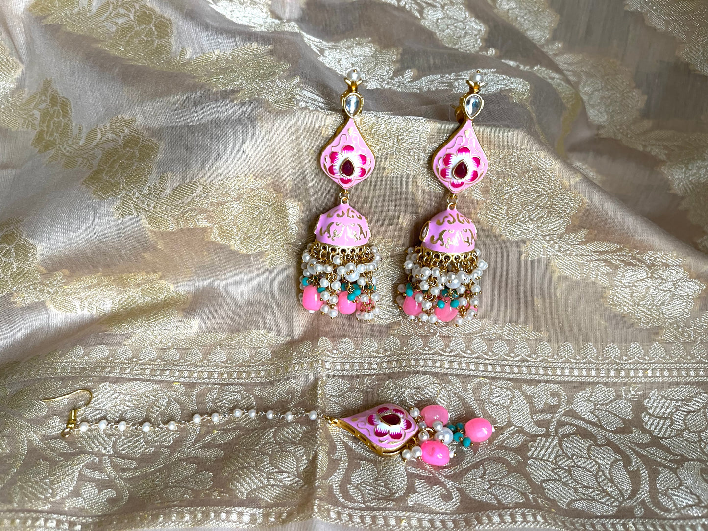 PINK AARNA NECKLACE SET