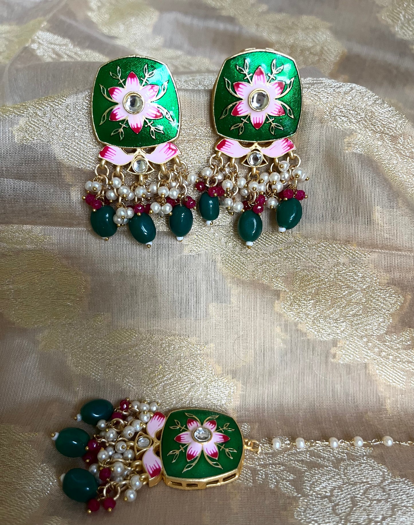 EMERALD AADHYA NECKLACE SET