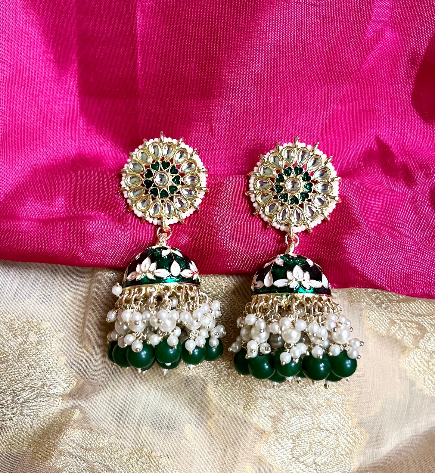 EMERALD AALIA JHUMKIS