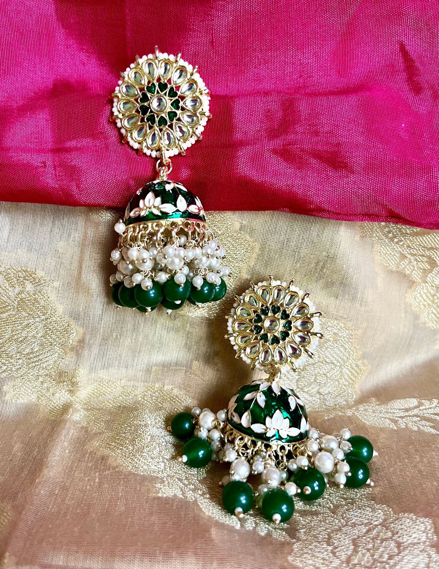 EMERALD AALIA JHUMKIS