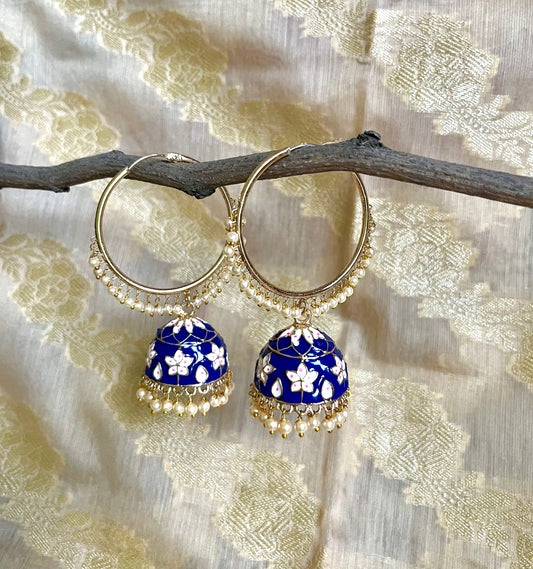 BLUE NETRA JHUMKIS