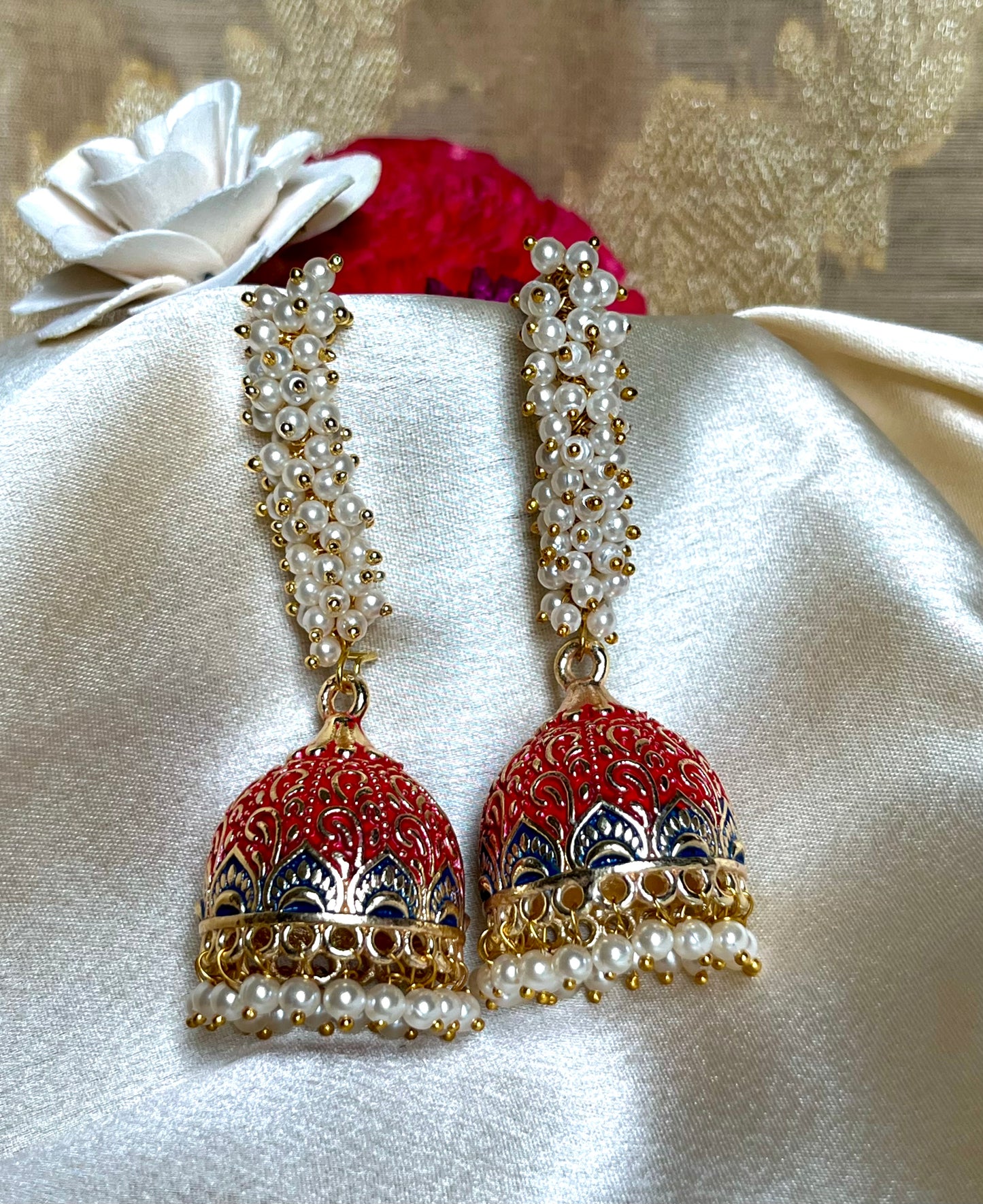 MAROON AAHANA JHUMKIS