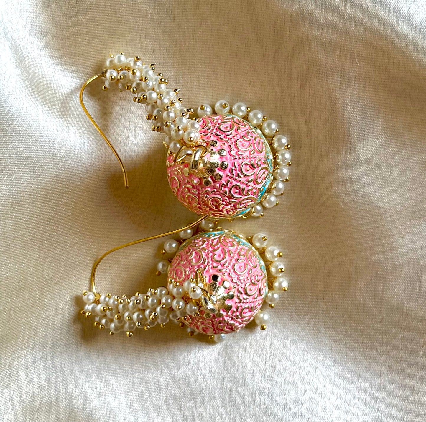 PINK HANSINI JHUMKIS