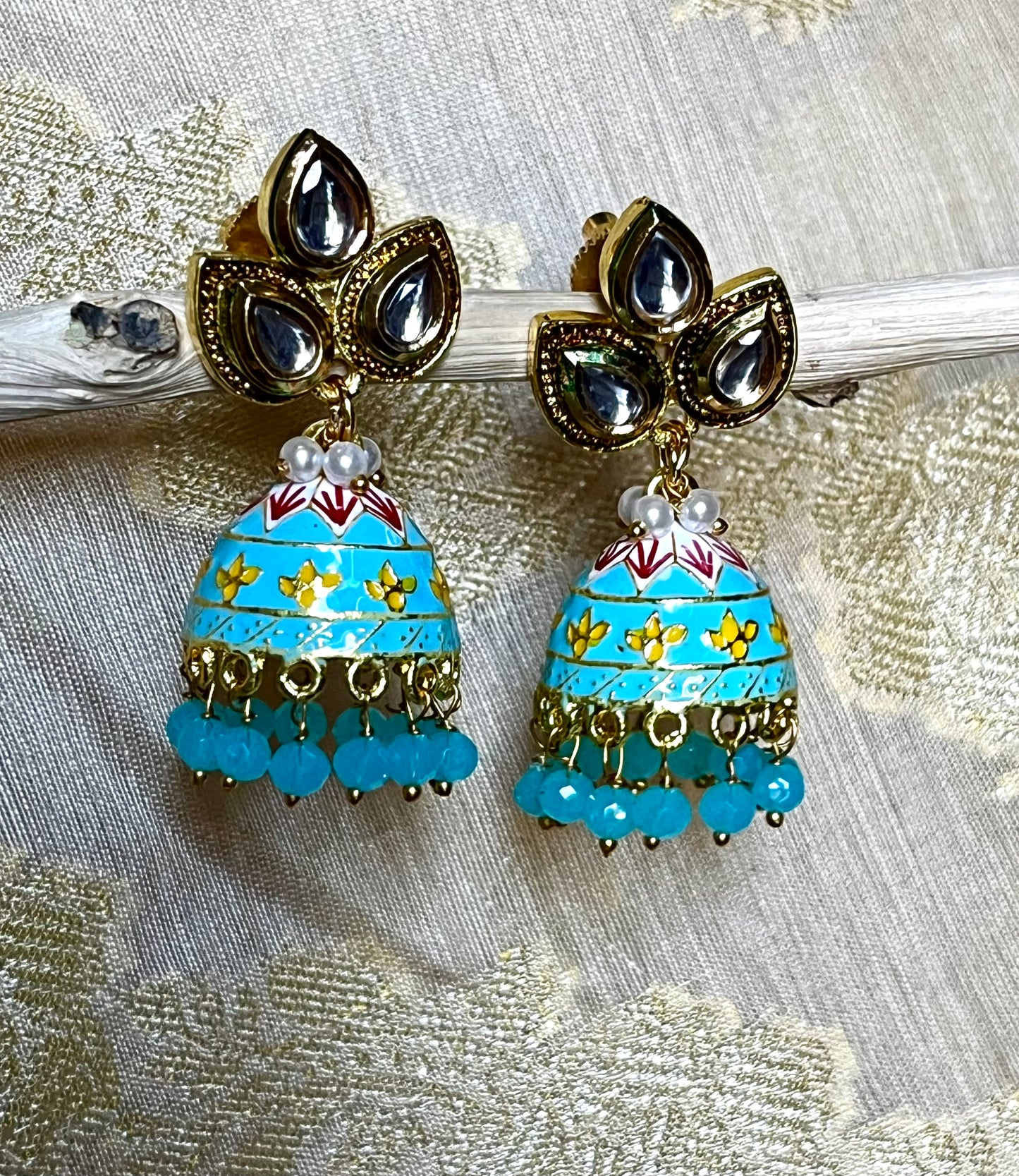 BLUE PAANI JHUMKIS