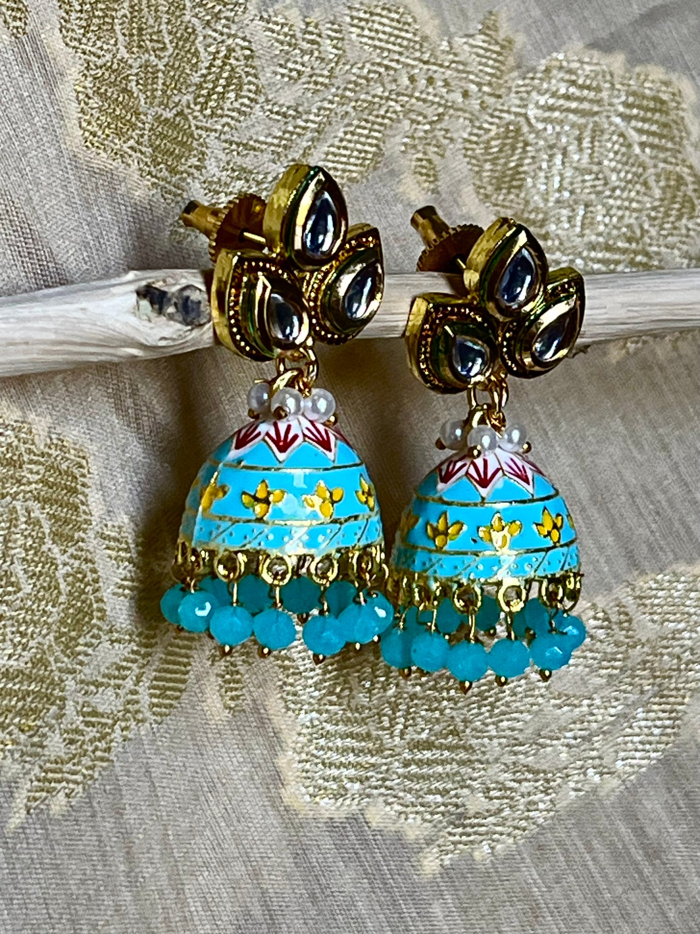 BLUE PAANI JHUMKIS