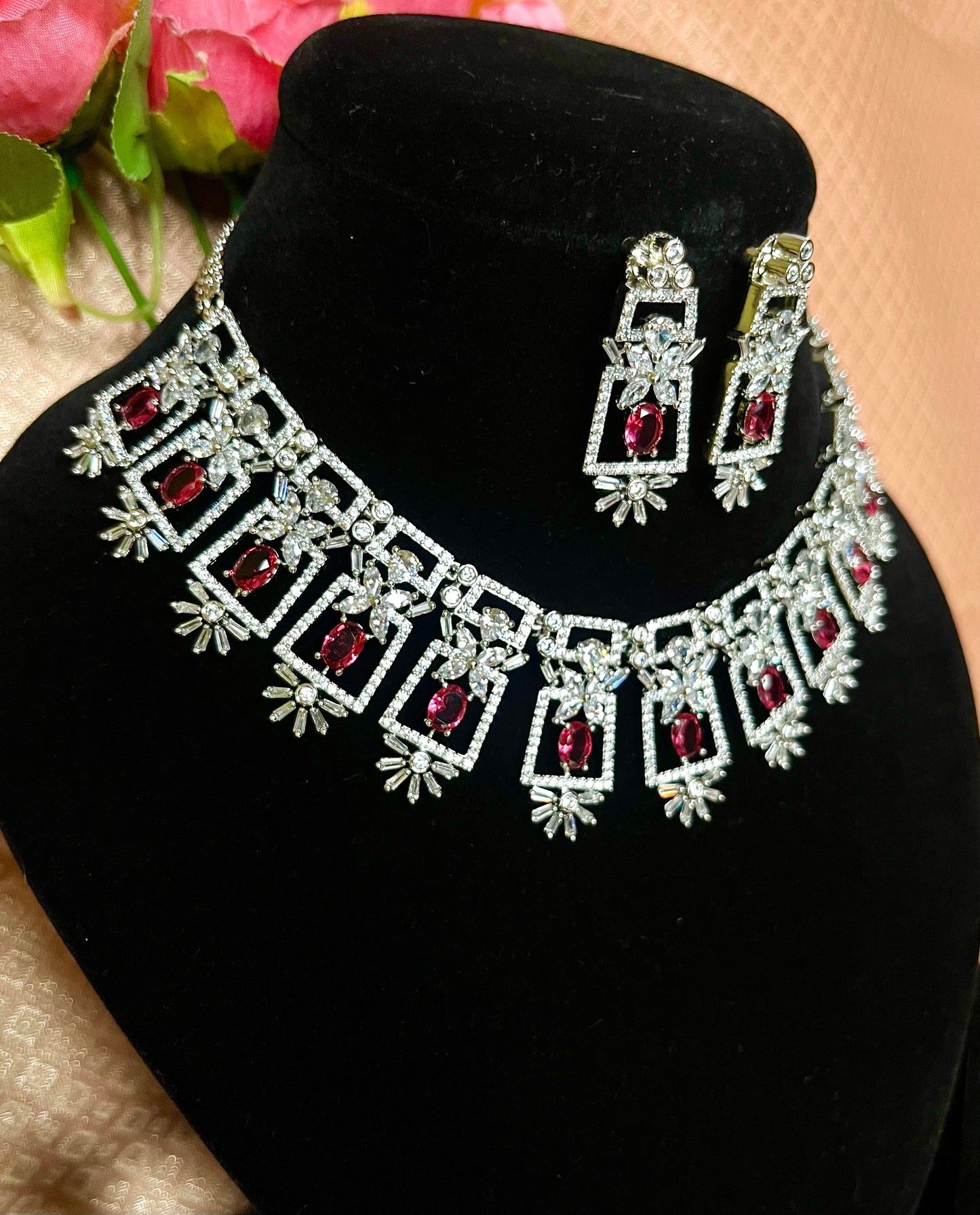 RANI DEHLIYA ZIRCONIA NECKLACE SET