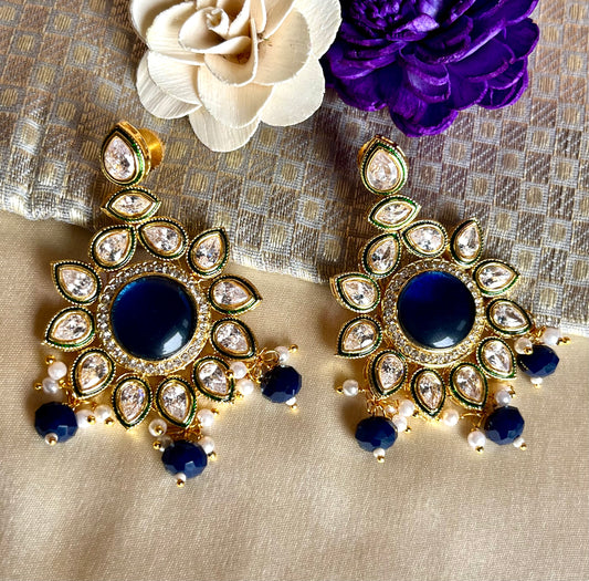 BLUE SHYLA ZIRCONIA EARRINGS