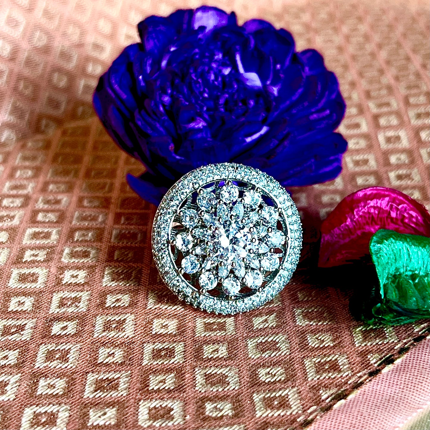 SILVER EMMA ZIRCONIA RING