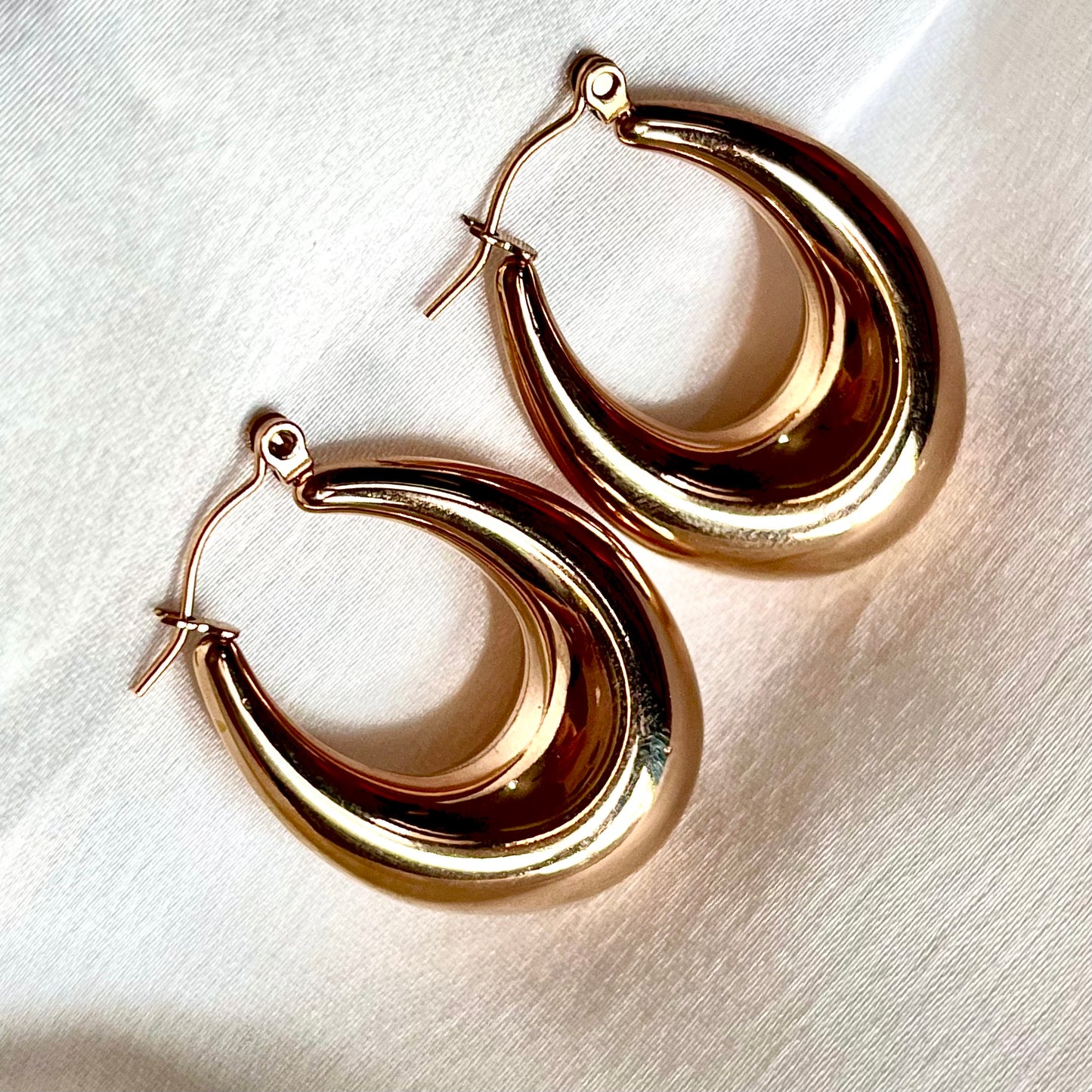 SUNKISSED ROSEGOLD HOOPS 111-0017