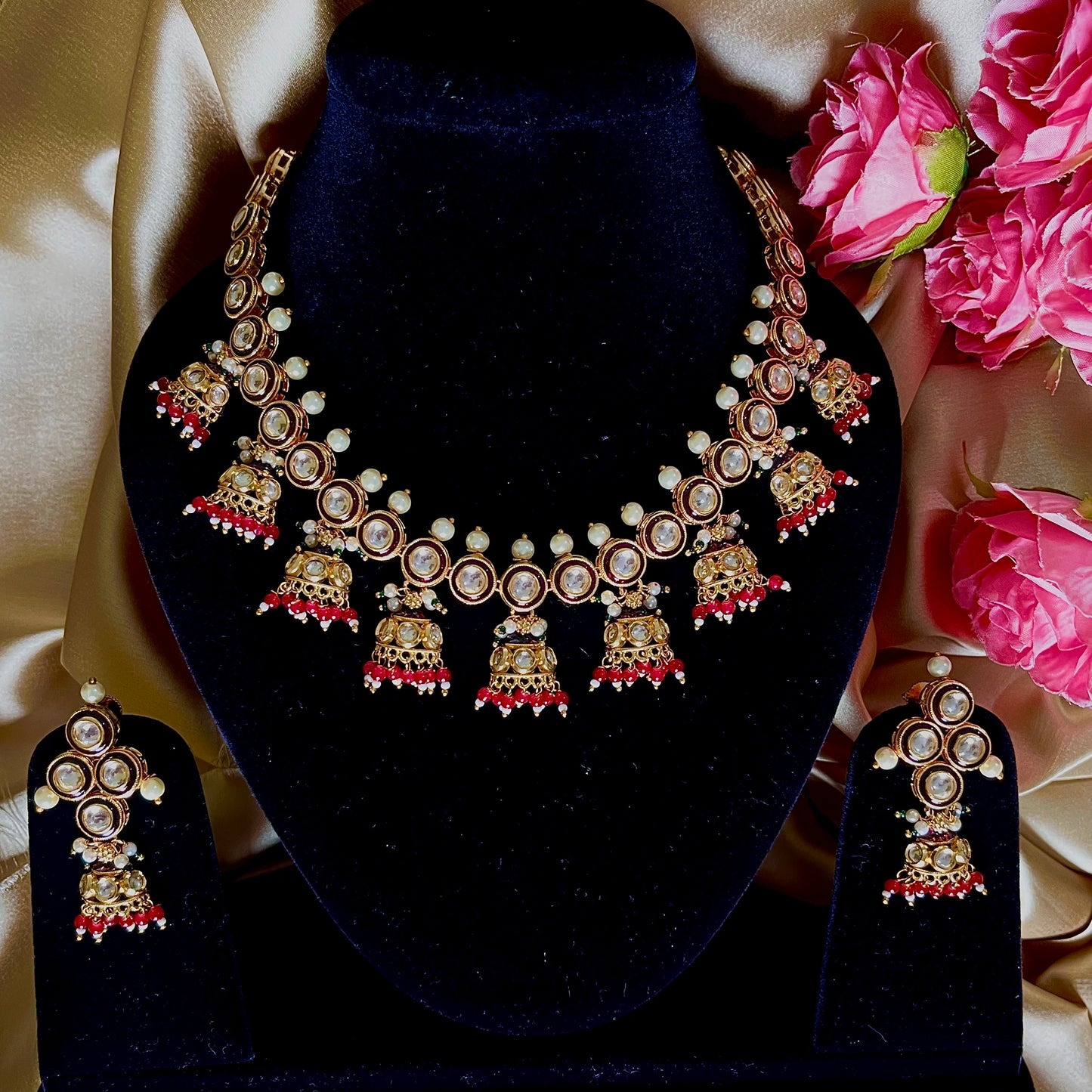 RUBY AGNI NECKLACE SET