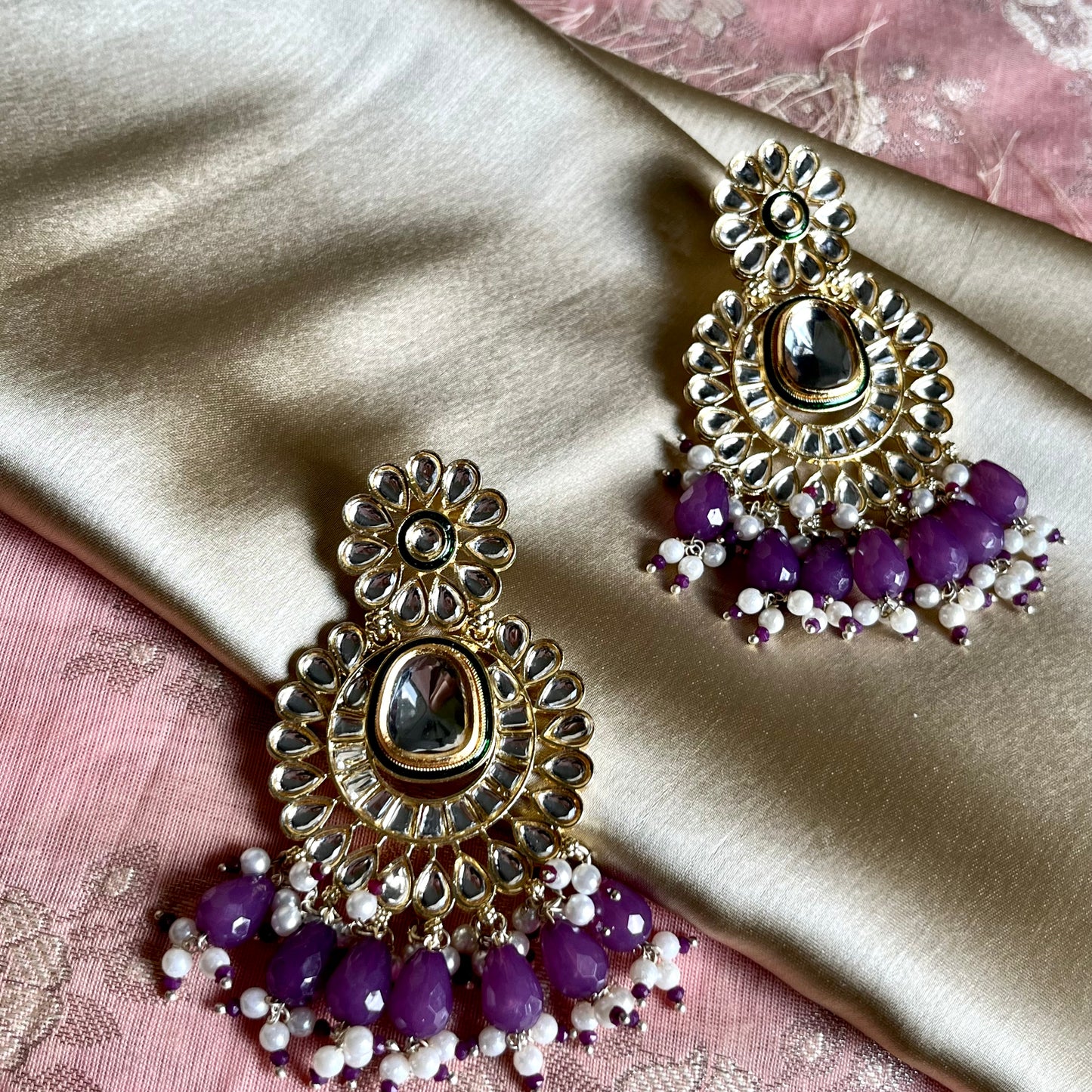 PURPLE ZESHTHA EARRINGS