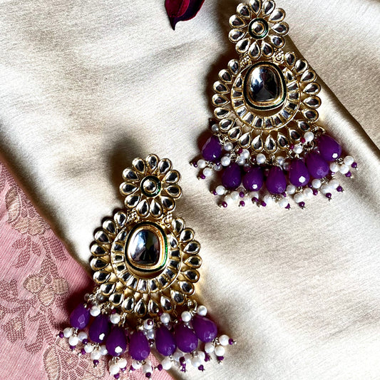 PURPLE ZESHTHA EARRINGS