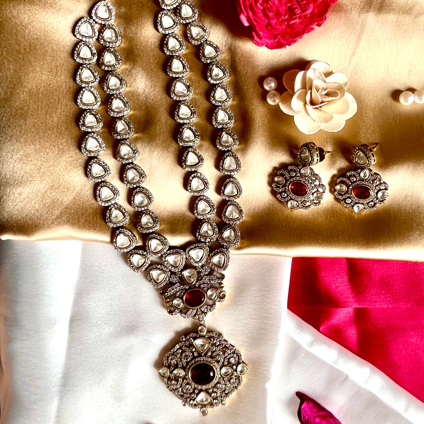 RUBY SURMAYI NECKLACE SET