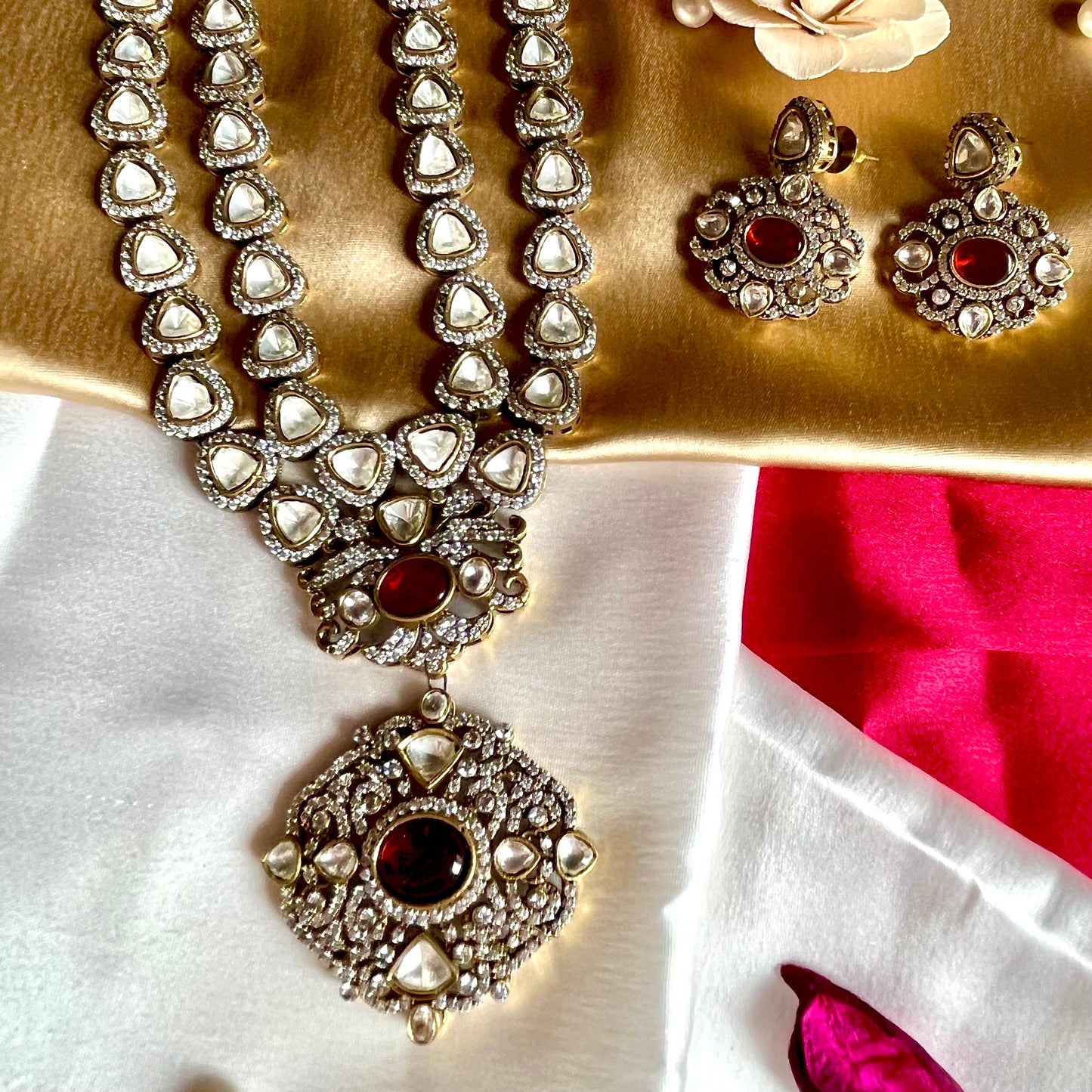 RUBY SURMAYI NECKLACE SET