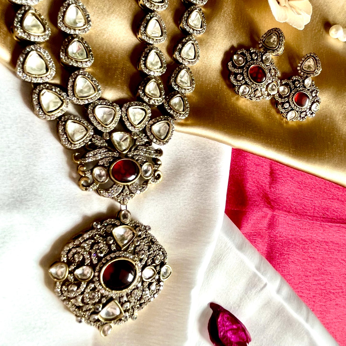 RUBY SURMAYI NECKLACE SET