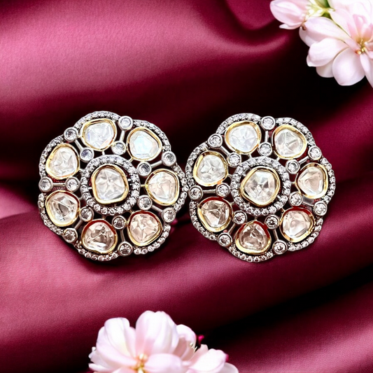 DUAL TONE BELLA STUDS