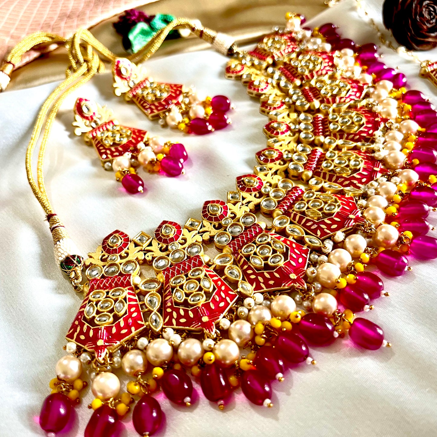 RANI SUNHERI NECKLACE SET