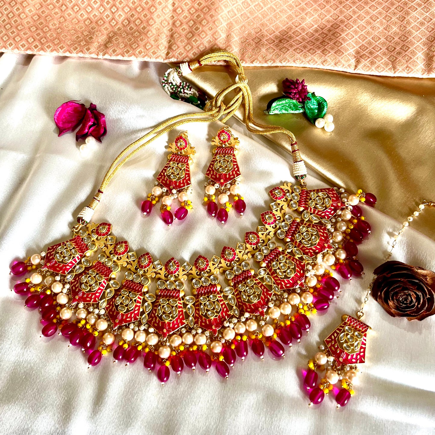 RANI SUNHERI NECKLACE SET