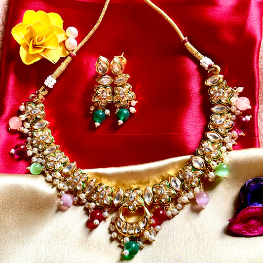 MULTI COLOUR VANIKA NECKLACE SET