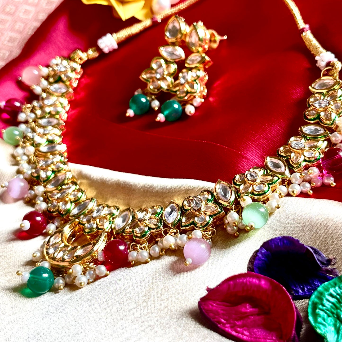 MULTI COLOUR VANIKA NECKLACE SET