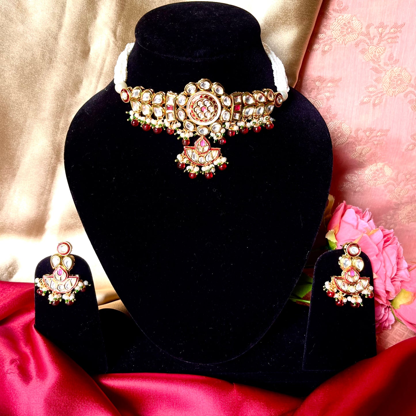 RUBY SHIVAYA CHOKER SET