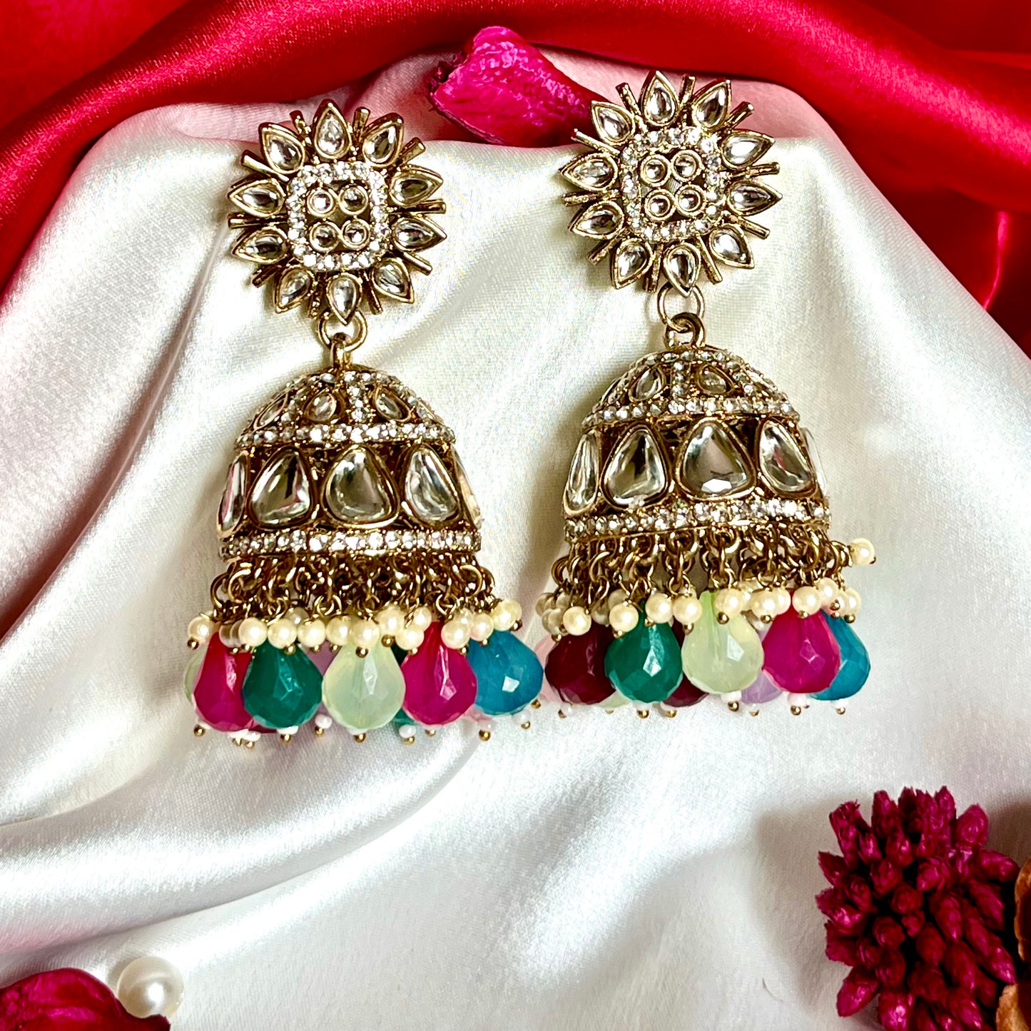 RAINBOW SUNDARI JHUMKIS