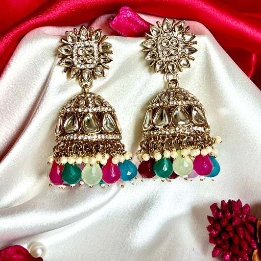 RAINBOW SUNDARI JHUMKIS